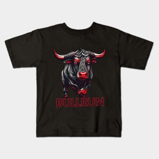 Bullrun Bitcoin cryptocurrency banking system Kids T-Shirt